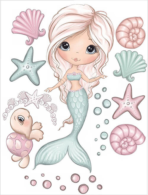 Alesea Mermaid Wall Decals