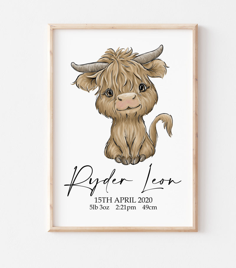Billie Buffalo Birth Print