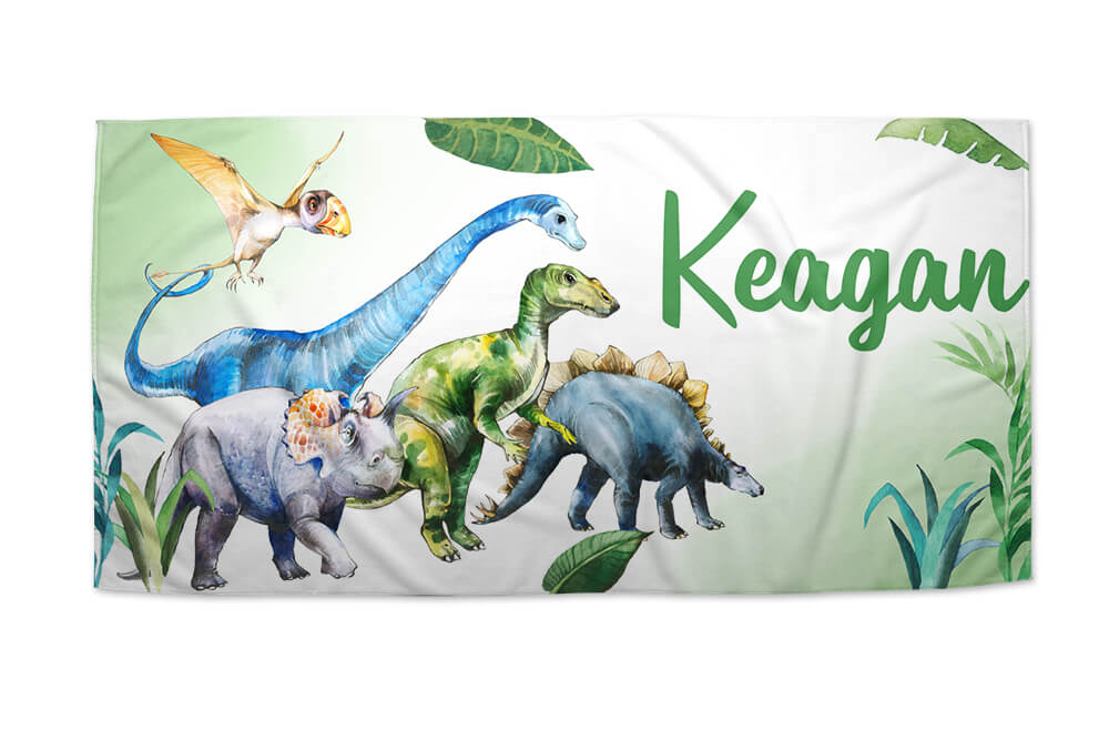 Dino Theme Beach Towel