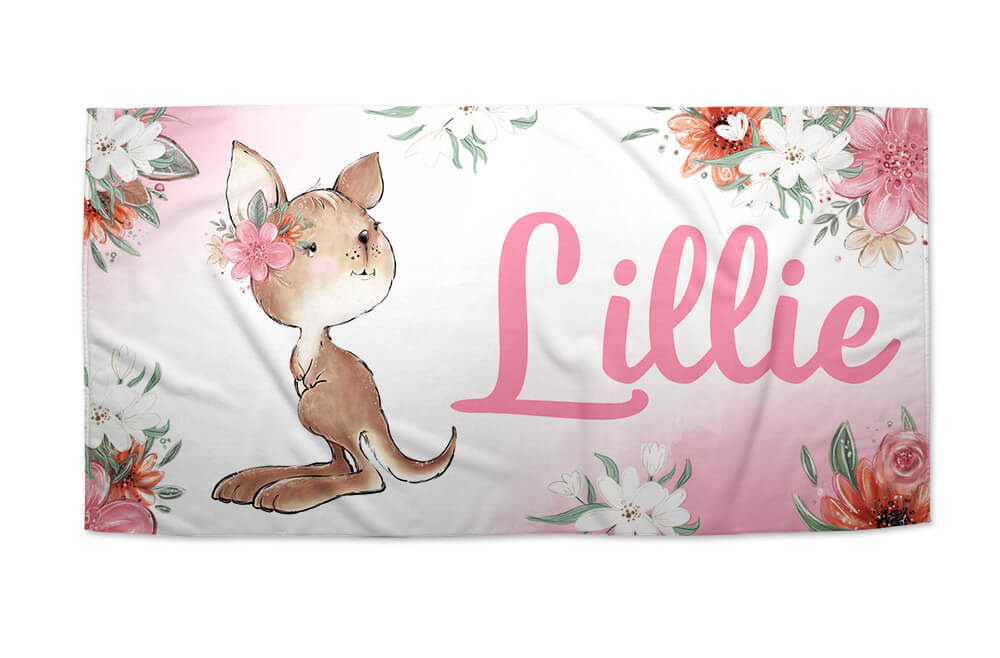 Kangaroo Kailee Beach Towel