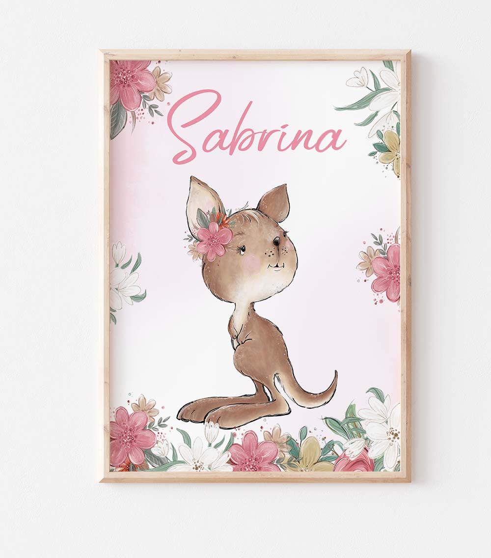 Kangaroo Blossom Print
