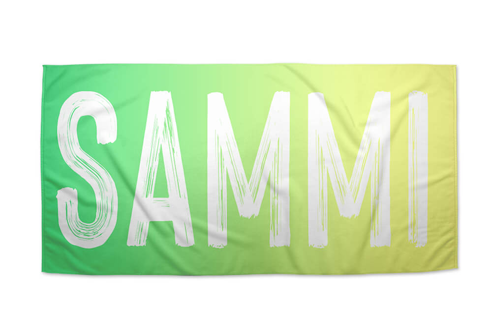LIME BREEZE BEACH TOWEL
