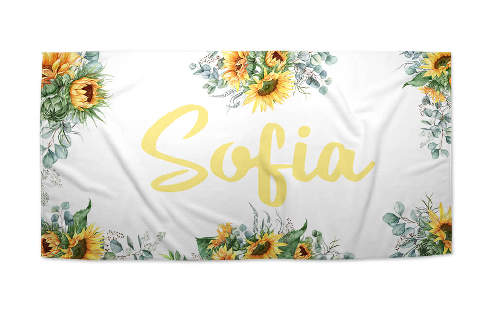 Sunflower Beach Towel