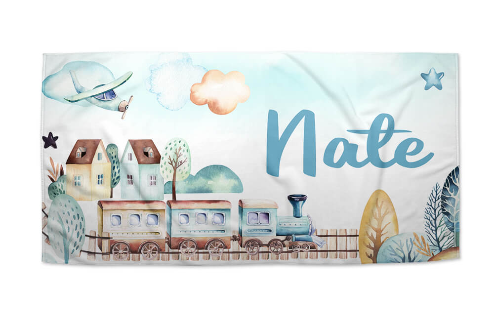 Train Ride Beach Towel