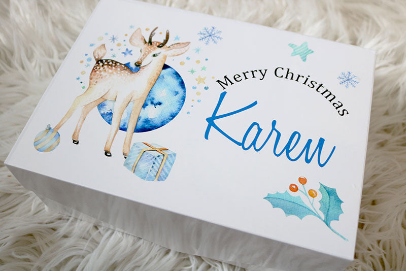 Deer Midnight Christmas Box